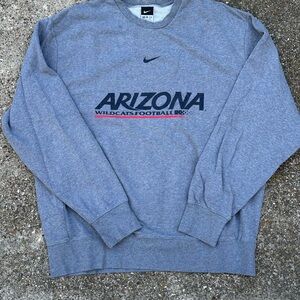 Nike Gray Arizona Wildcats Crewneck Sweater
